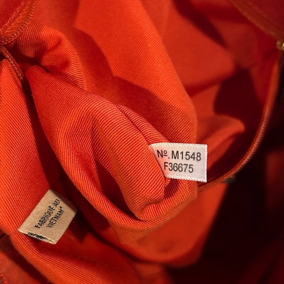 COACH®  Small Kelsey 2- Way Satchel in Pebbled Leather in “Bright Orange.” - Picture 10 of 10